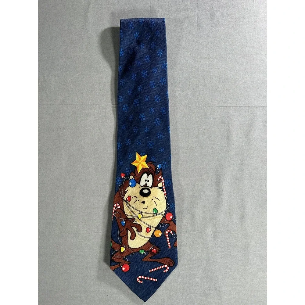 Classic Looney Tunes Collection 1999 Christmas Tazmanian Devil Tie‎ Vintage